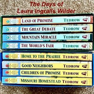 The Days of Laura Ingralls Wilder Books, Set of 8 total books.